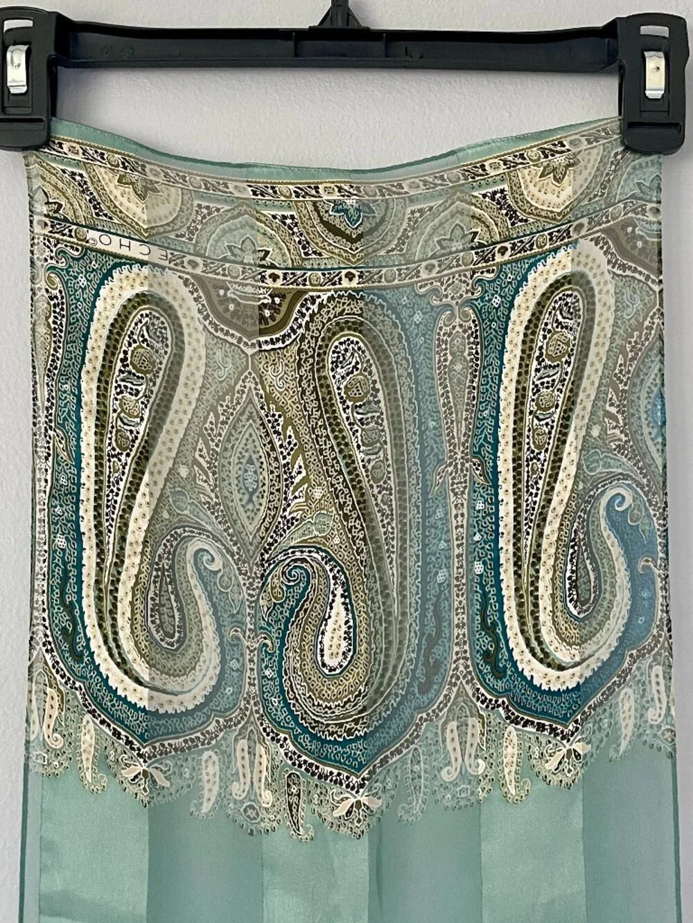 Vintage Echo Paisley Silk Scarf